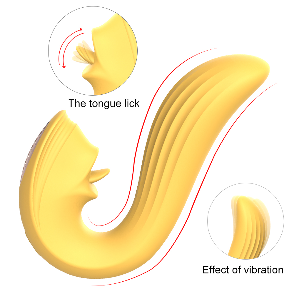 Velvet Kiss Clitoris Vibrator G-spot Stimulator Body Vibrator Licking Tongue Vibrator Sex Toys For Woman