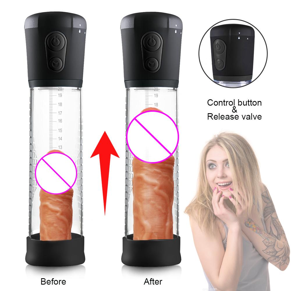 Hot Selling Electric Automatic Penis Pump Vacuum Penis Extender Pump Penile Enlarger Erection Male Masturbator Sex Toys For Men
