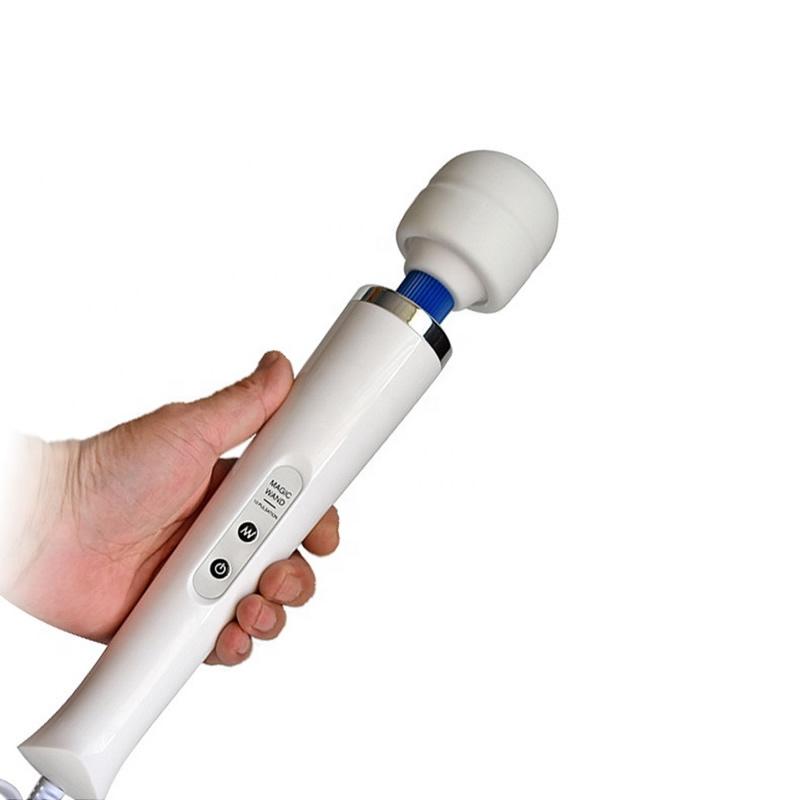Powerful Magic Rechargeable Silicone Head Vibrating Massage Tools Wireless Wand Massager For Women