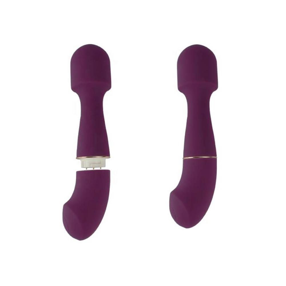 New Sex Toy Woman Wand Massager With Interchangeable Head Woman Av Vibrator