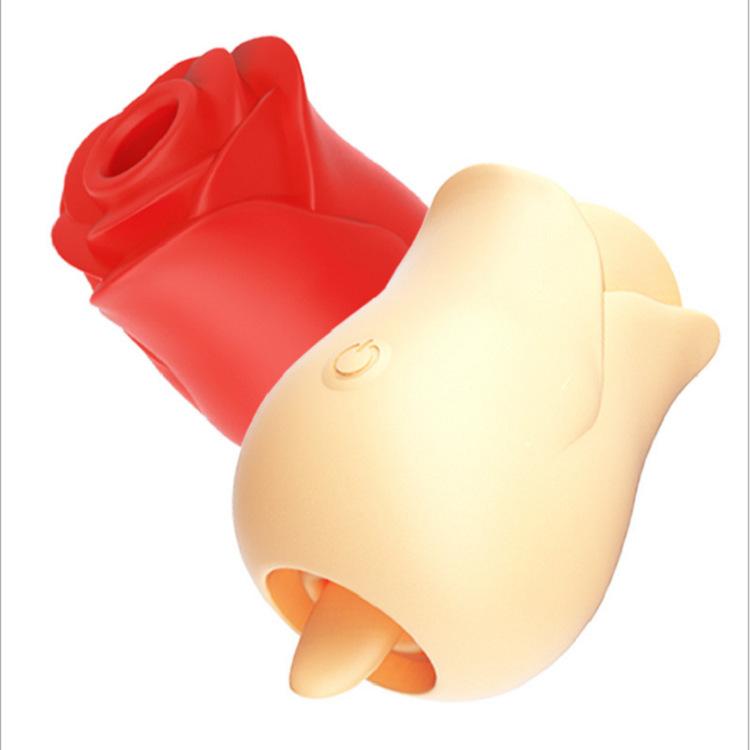 New Designs Flower Shape Licking Suction Sex Toys Masturbation Products Sucking Rose Toys Vibrator For Woman