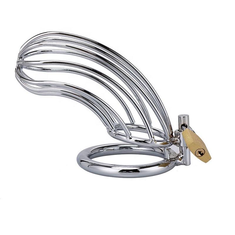 Bondage Gear Stainless Steel Penis Cage Male Chastity Cage Cock Sex Toys For Penis Restraints