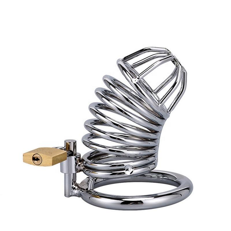Reputable Metal Sex Cages Toys Male Bondage Cock Cage Steel