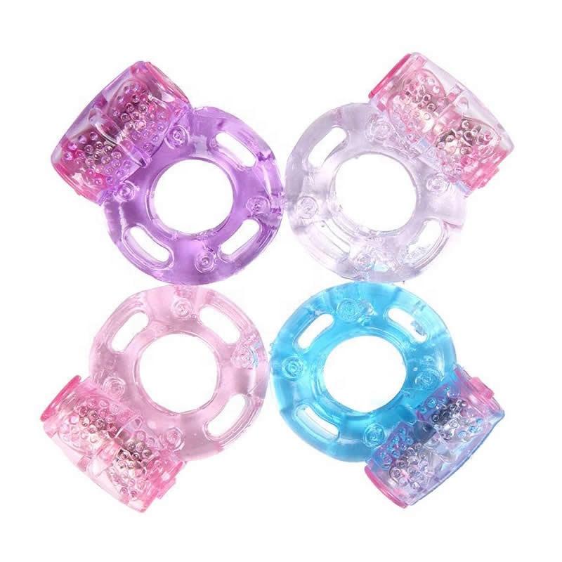 Silicone Rubber Male Products Strong Vibration Delay Ejaculation Cock Ring For Men Adult Sex Toy