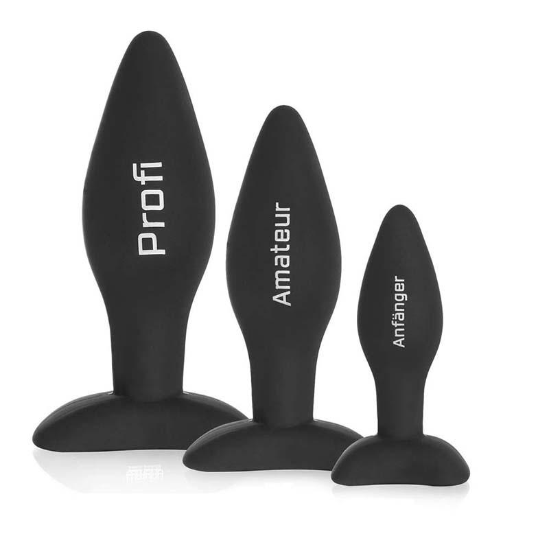 Medical Grade Silicone Flexible Anal Butt Plug Set 3 In 1 Heart Ass Sex Toys Silicone Plug Anal Heart