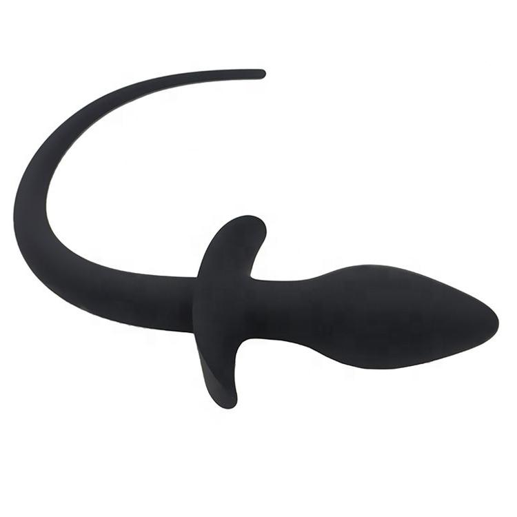 Waterproof Medical Silicone Soft Whip With Tail Sex Toy Anal Plug