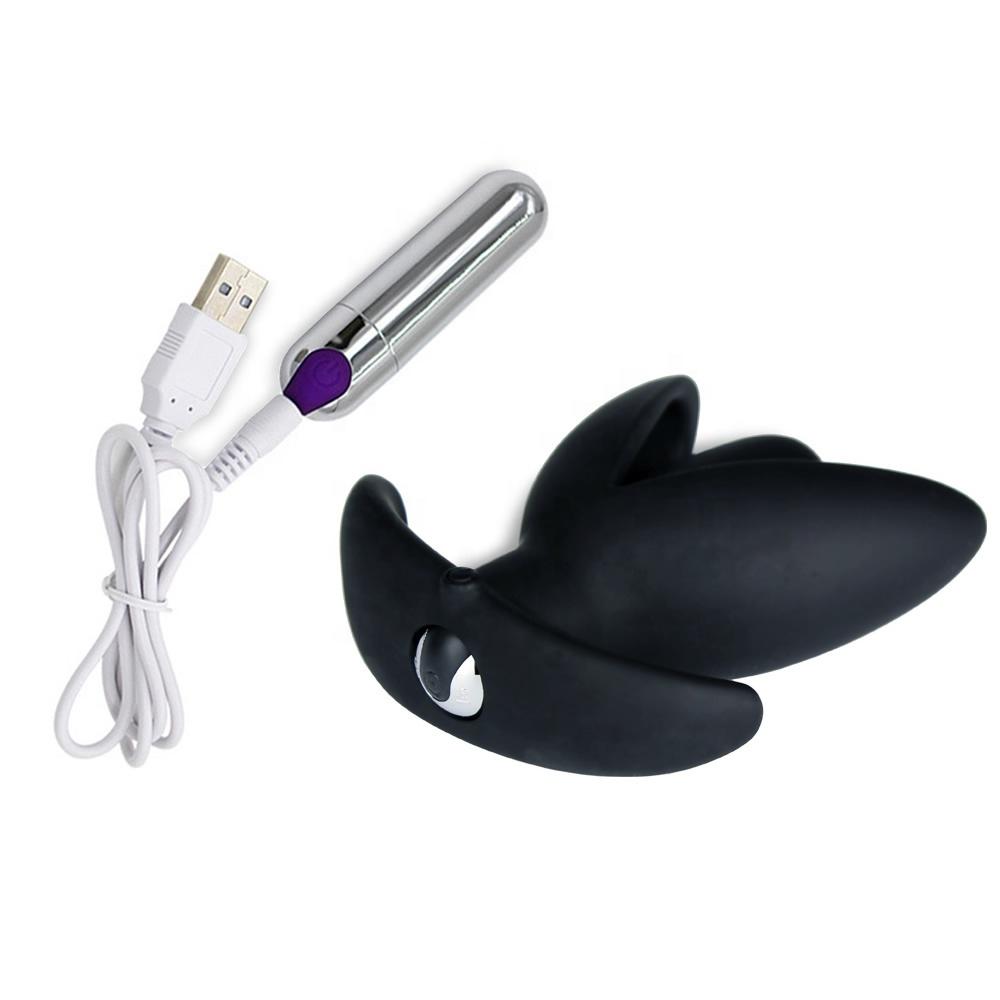 Butt Enlargement Massage Anal Spreader With Bullet Vibrator Sex Toy