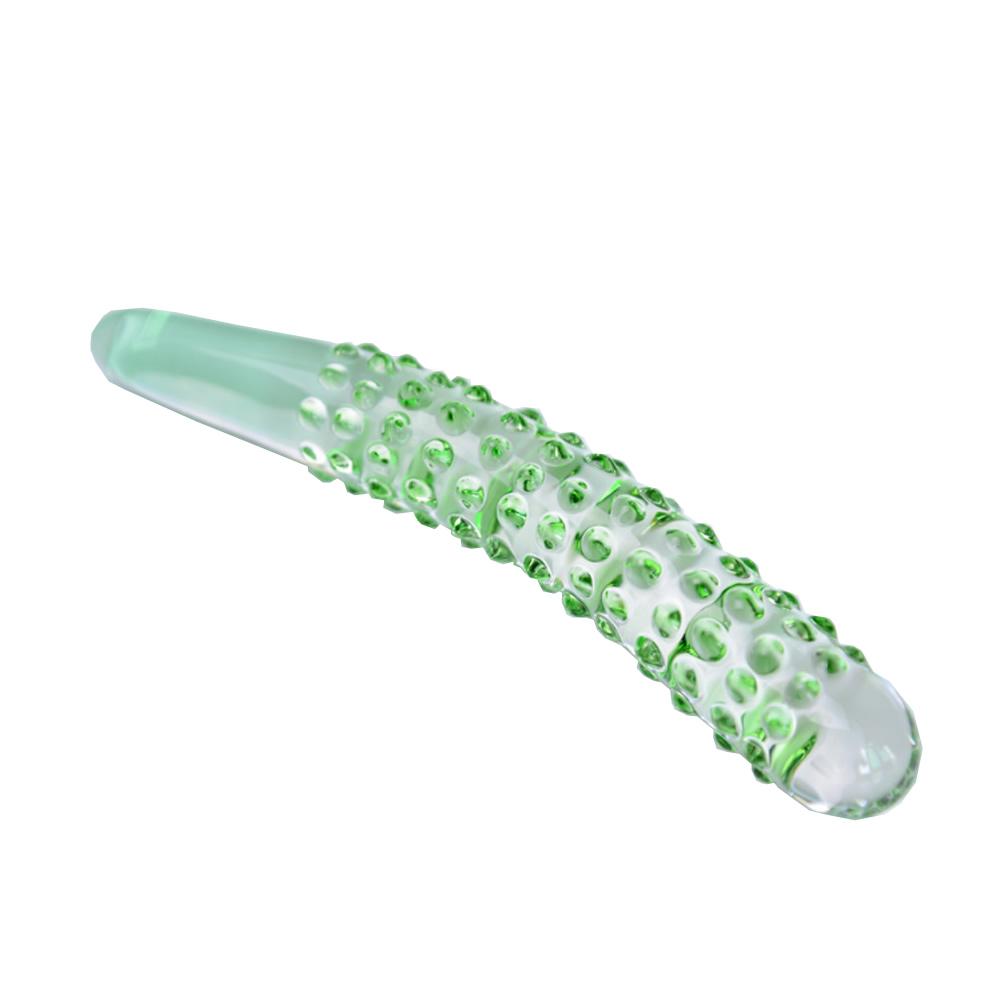 Vegetable Cucumber Glass Sex Toy Glass Anal Plug Massage And G-spot Massage For Anal For Vagina As Well