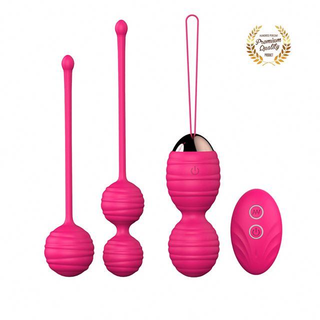 Remote Control Womens 3pcs Kegel Ball Set Vagina Tightening Exercise Device Love Agg Sex Vibrator Female Masturbator Adult Sex T