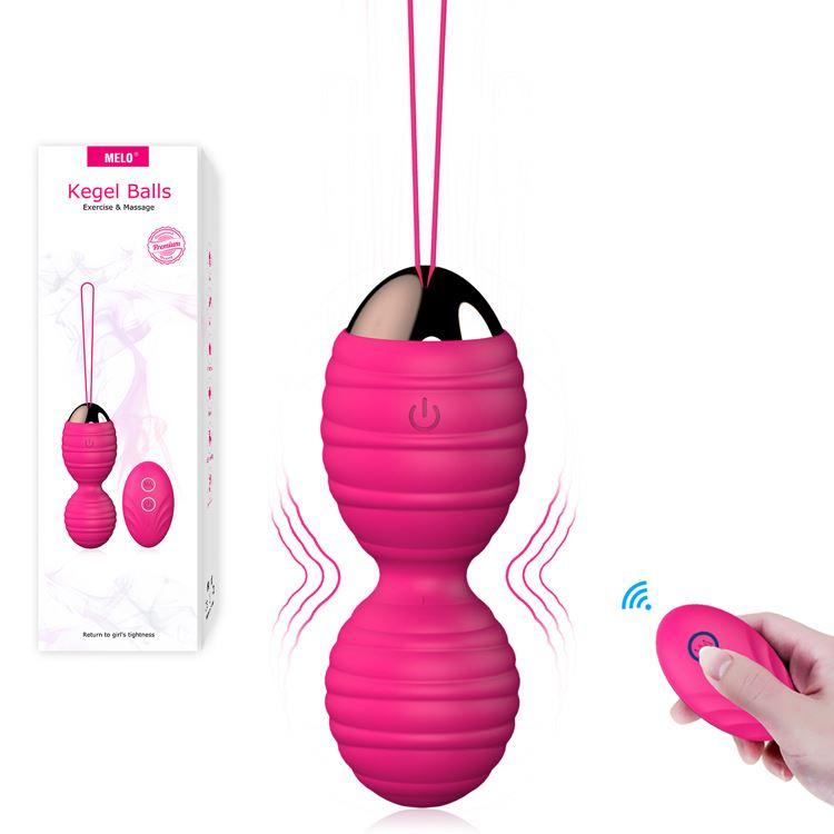 Remote Control Kegel Exerciser Silicone Ben Wa Ball Vibrating Kegel Balls Waterproof Usb Oem Box Medical Vagina Rechargeable Abs