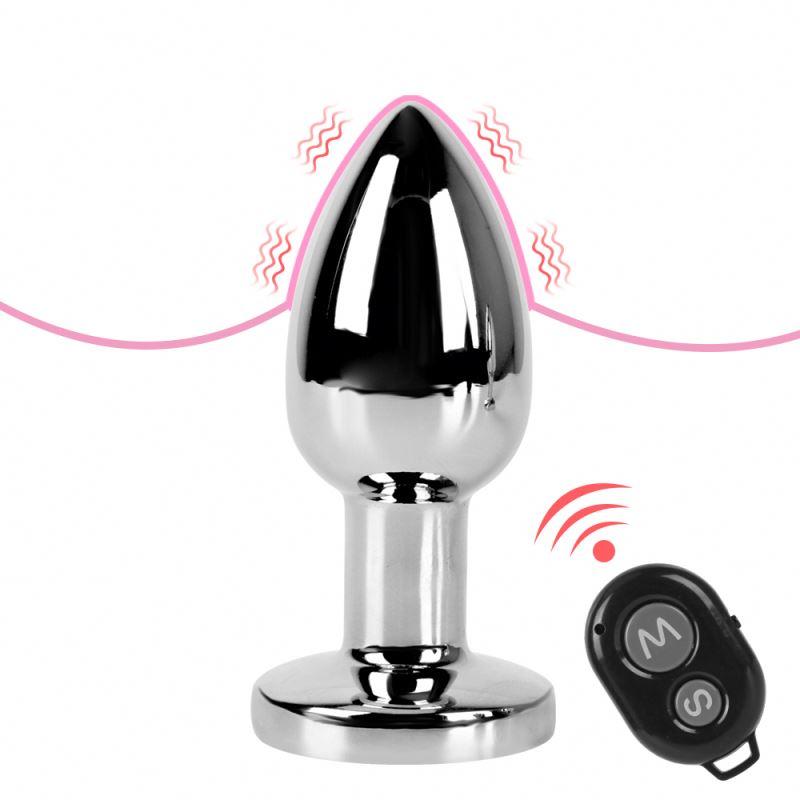 Remote Control Metal Anal Plug Steel Butt Plug Sex Toys For Woman And Men Prostate Massager Sex Product
