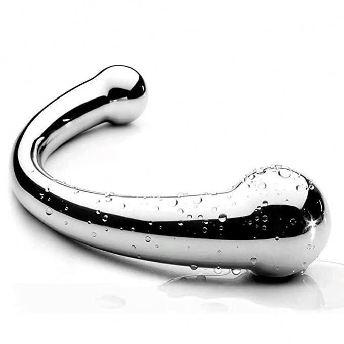 Double Ended Stainless Steel Butt Plug Pure Metal Penis P-spot Stimulator Anal Plug Dildo Sex Toy For Woman Men Sex Games%