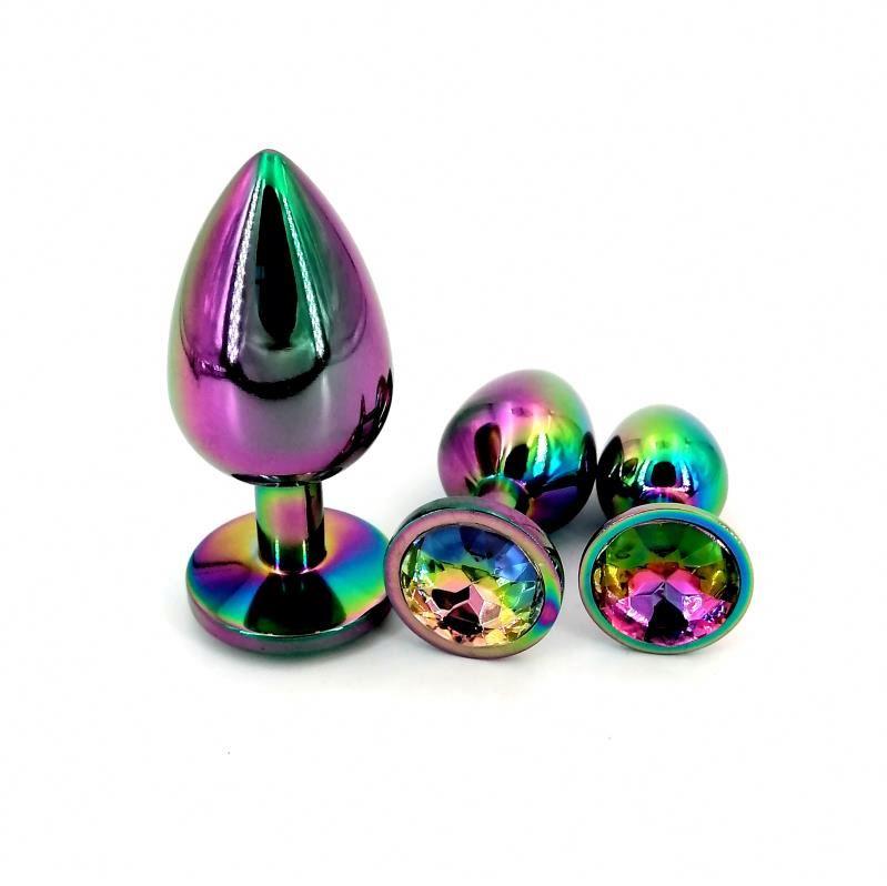 Stainless Steel Butt Plug Anal Plug Diamond Jeweled Shaped Butt Plug Sex Toy For Woman And Men Anal Play