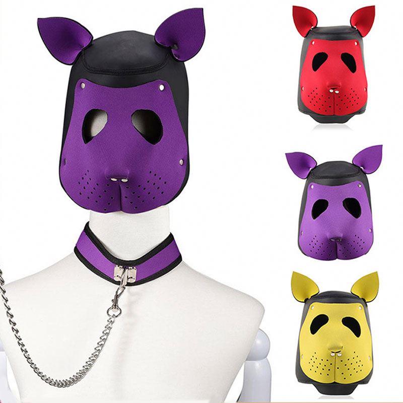 Bdsm Dog Toys Erotic Slave Collar Dog Collar Sm Bondage Restraints Puppy Mask Adult Sex Toys For Men And Woman Sex Game