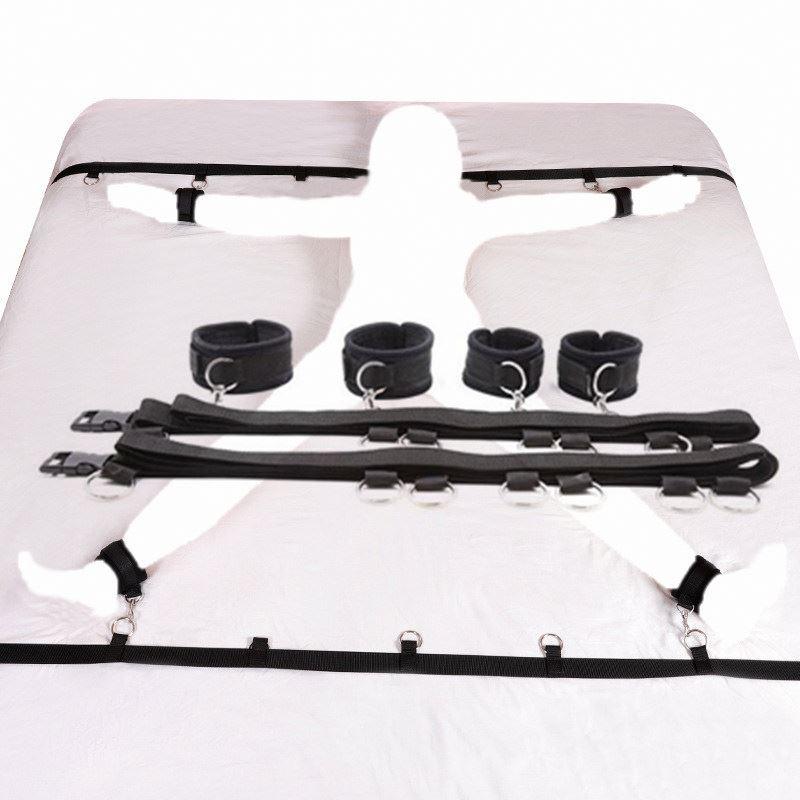 Bdsm Slave Flirting Foreplay Adjustable Bondage Kit Sexy Handcuff Ankle Cuff Restraint For Lover Cosplay Role Play Sex Shop