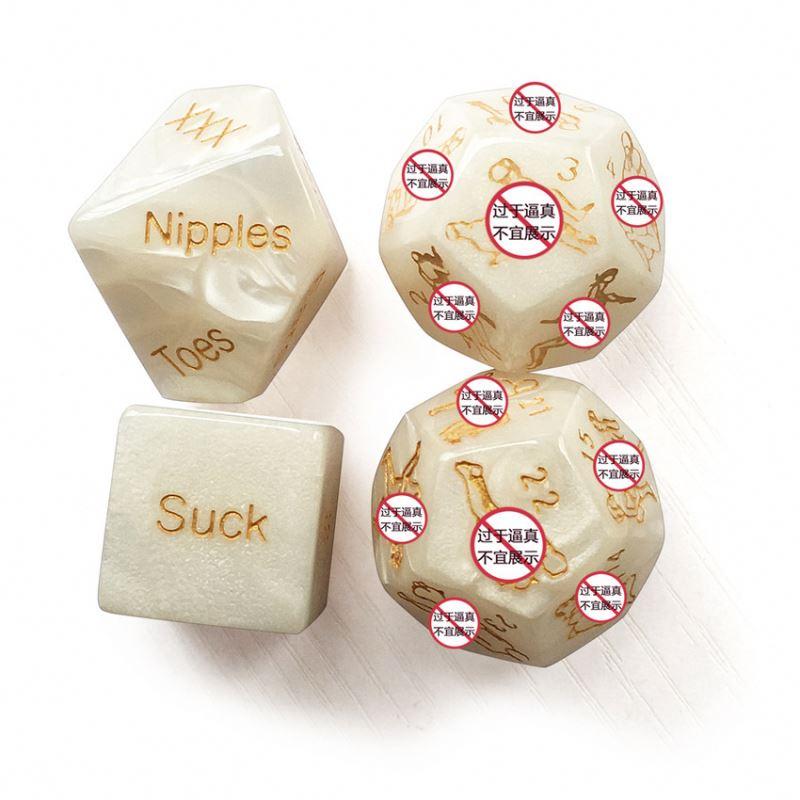 4pcs Dice Set Sexy Dice Naughty Erotic Love Dice Sex Game Nightclub Entertainment Tools Adult Sex Toys For Adult Couple Sex