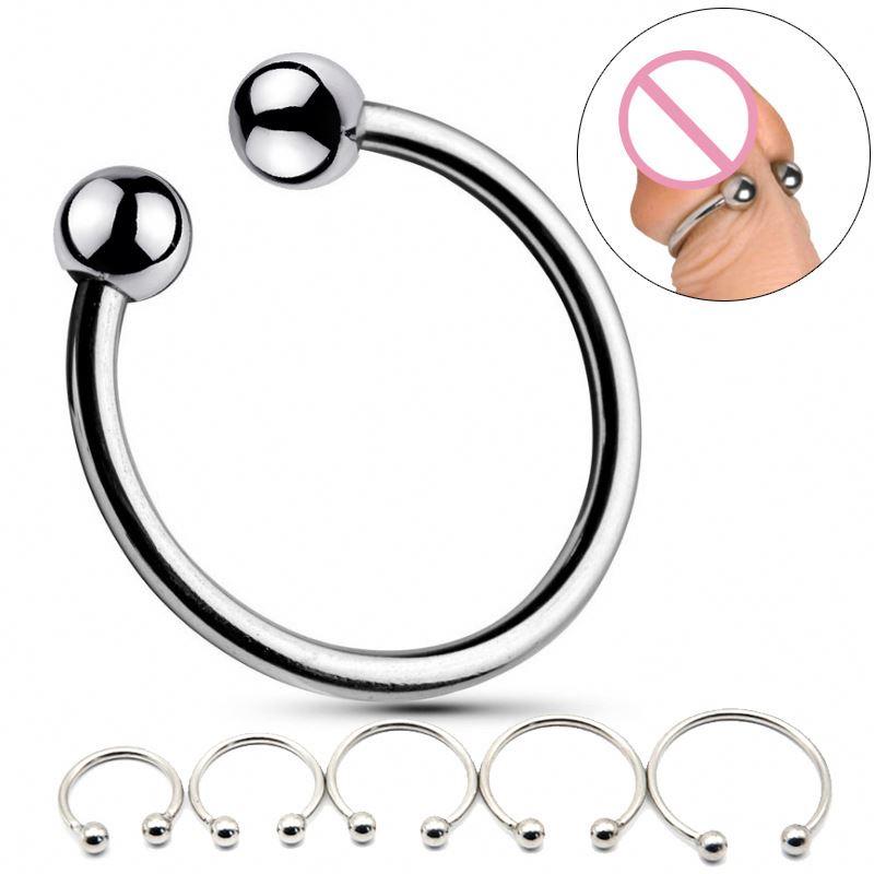 4 Size Cock Ring Erection Enhancement Stainless Steel Penis Ring For Men Ejaculation Delay Glan Stimulator
