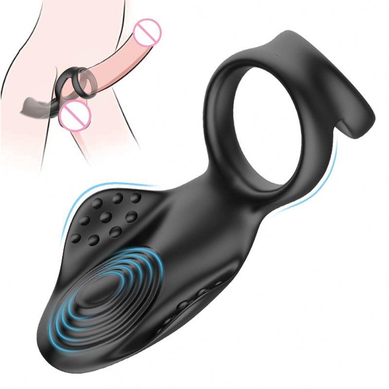 Male Penis Ring Penis Vibrator Anal Massager Sex Toys For Men Masturbator Ejaculation Delay Cock Ring Sex Vibrator