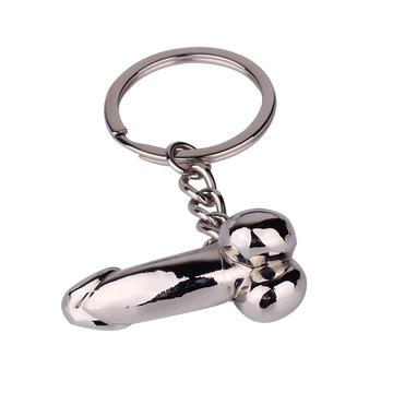 Hot Sale Male Genitalia Key Chains Sexy Dick Penis Cock Keyring Dildo Individual Keychains For Lovers Metal Women Men Gifts