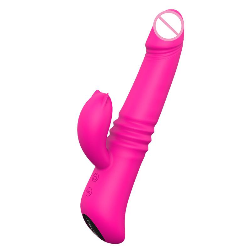 2 In 1 Sex Toys For Woman Bed Sucking Vibration Multi-function Shock Clitoris Masturbator Powerful Licking Tongue Vibrator