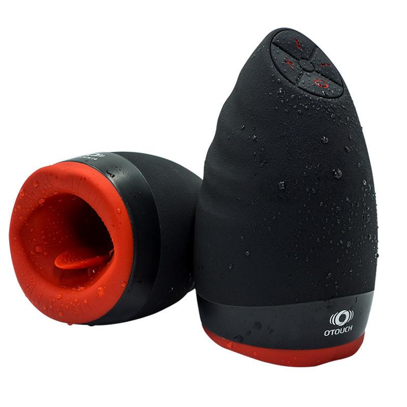 Red Lips Soft Tongue A Male Real Vagina Masturbation Cup Adult Oral Stroker Sexy Toys For Man Strong Sucking Vibrator