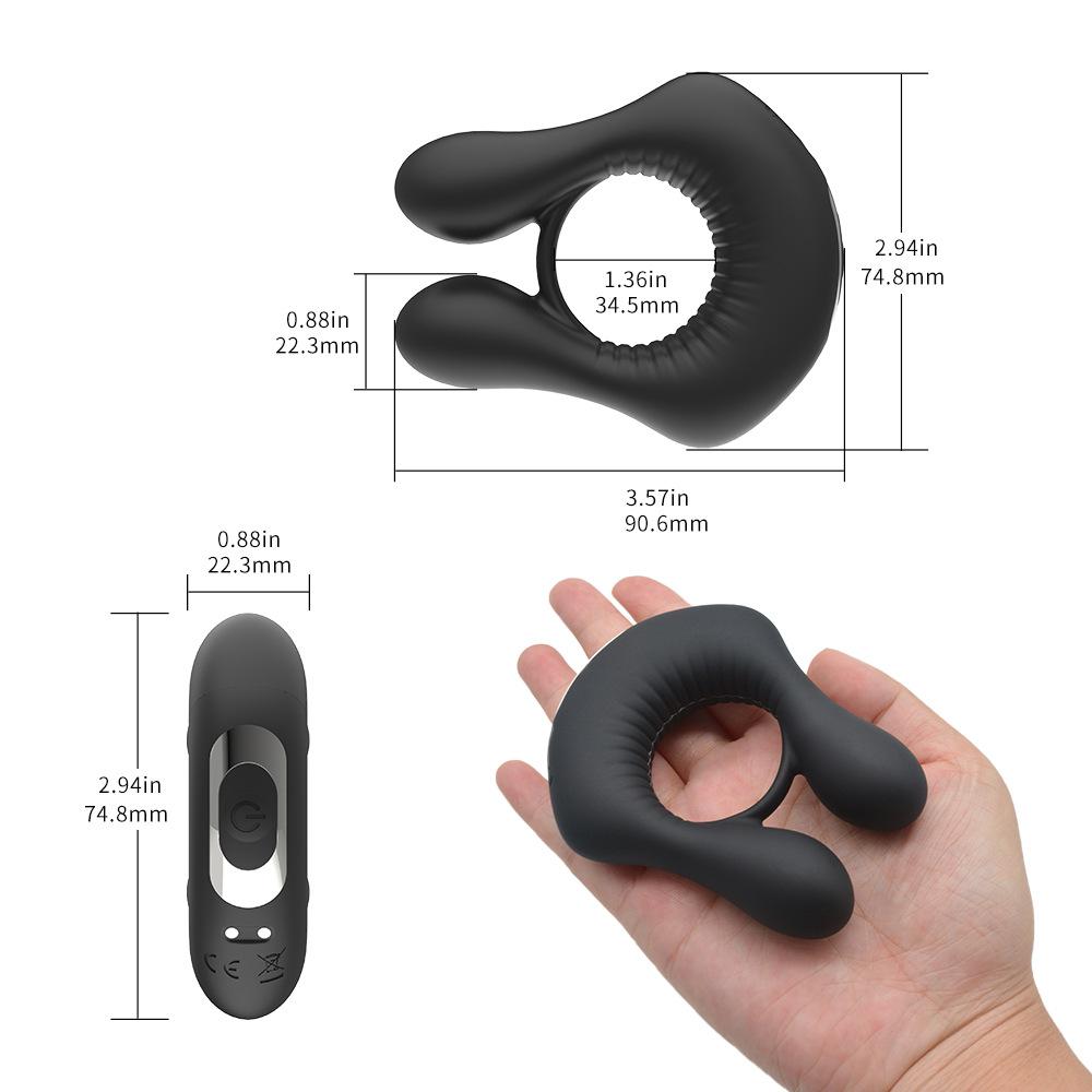Two-head Couples Share Vibrating Clitoris Irritants Vibrating Spermatozoon Locks Sex Toys That Stretch The Penis Ring