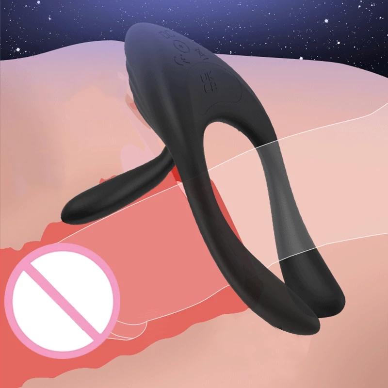 Silicone Single Frequency Adult Sex Products Sex Toy Man And Woman Massager G Spot Vibrating Penis Cock Ring