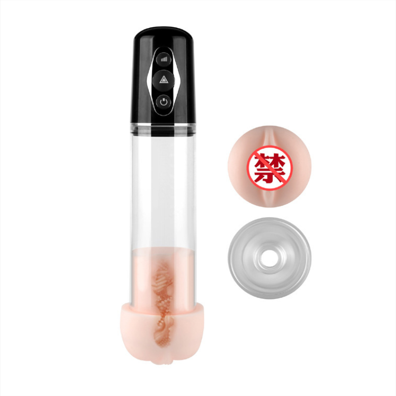 Automatic Smart Suck Masturbation Men's Inspiratory Aircraft Cup Vaginal Erection Aid