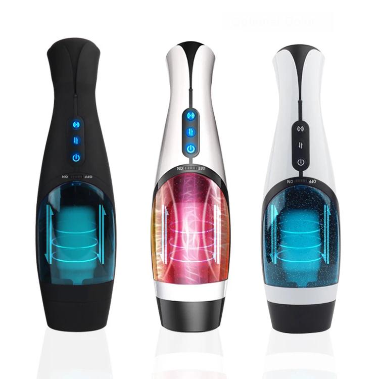 Adult Products Male Masturbation Fun Exercise Electric Aircraft Cup Automatic Telescopic Vibration Aircraft Cup