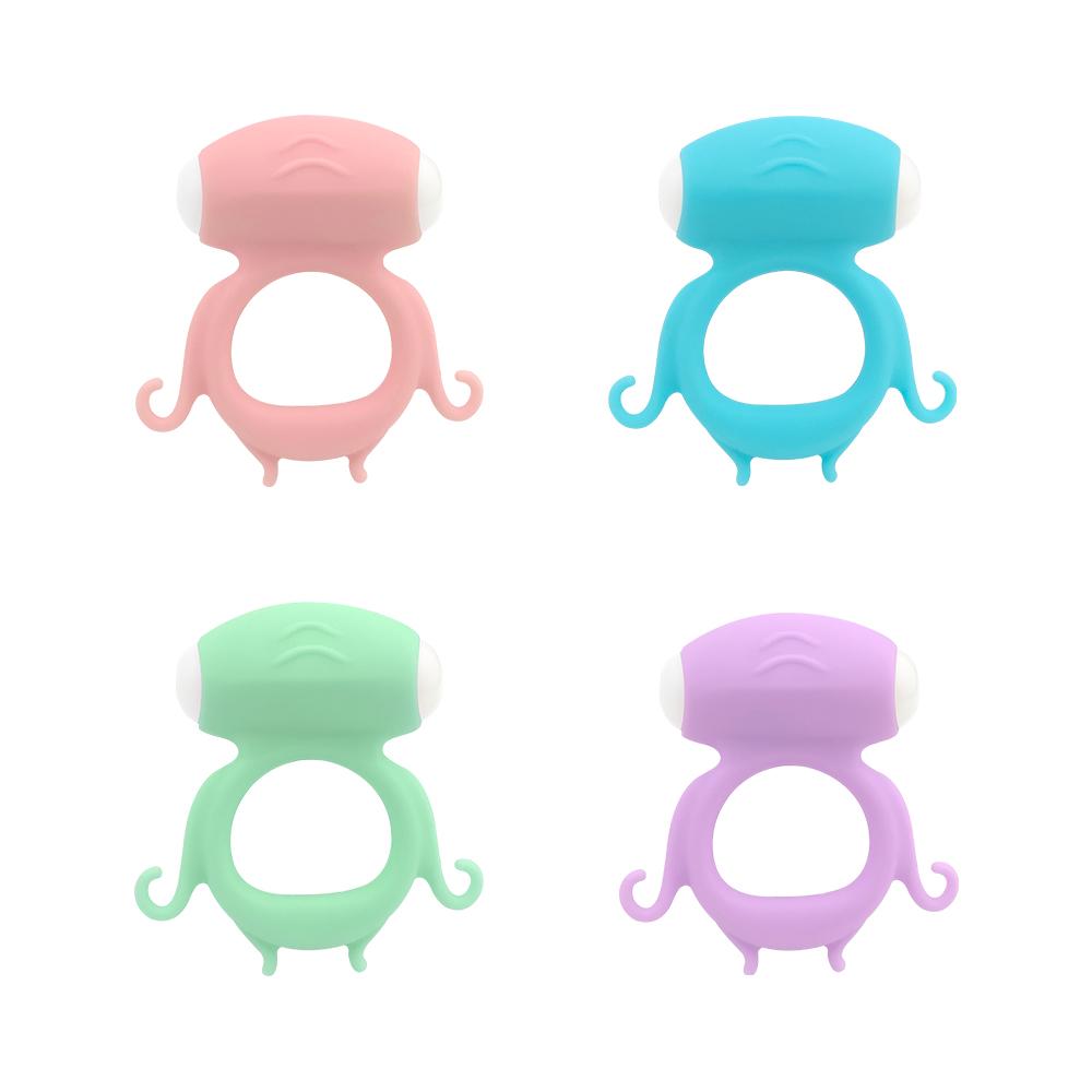 Men's Long War Lock Fine Ring Vibration Delay Ring Sexy Masturbation Penis Silicone Ring