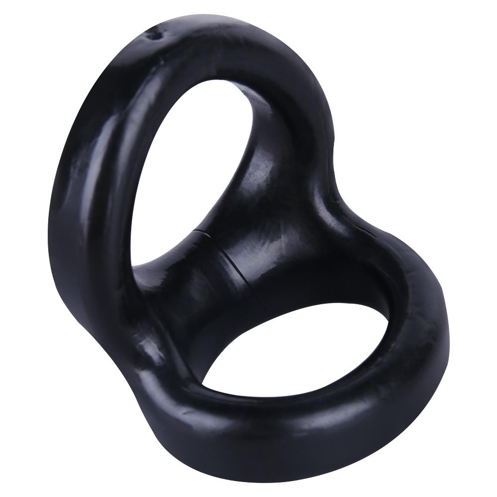 Full Waterproof Men&#39;s Silicone Double Cocking Ring Tpe Double Ring Beam Cocking Ring