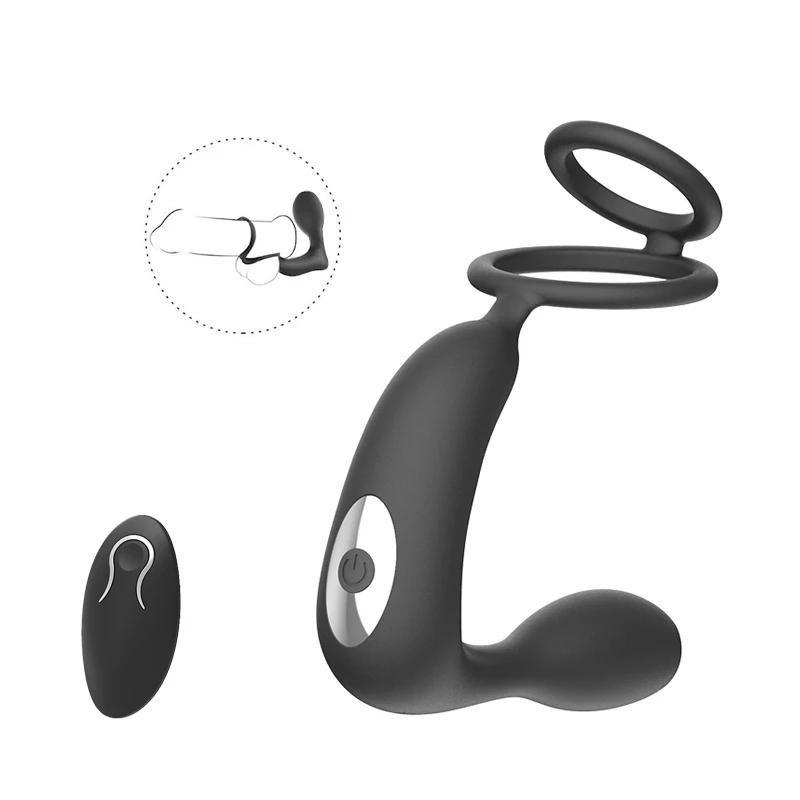12 Speed Sex Toys Delayed Ejaculation Prostate Massager Vibrating Rings Cock Ring Penis For Men