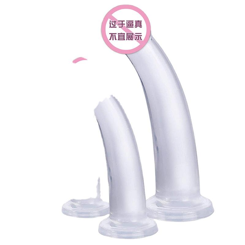 Wholesale Transparent Mushroom Head Rear Court Anal Plug Crystal Anal Strip Anal Expansion Masturbation Device Sex Toys