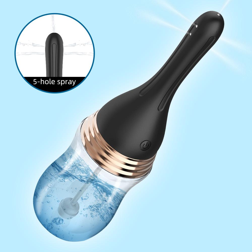 Anal Cleaner Silicone Health Automatic Enema Colon Vaginal Cleaner Tool Anal Douche Shower Cleaning Enemator For Men And Women