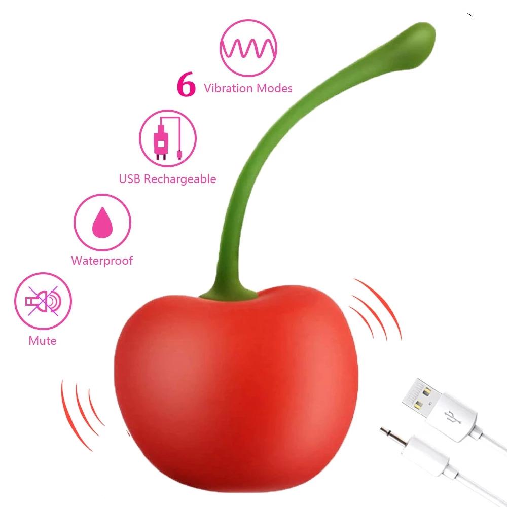 Kegel Ball Clitoris Stimulator Vagina Balls Vibrating Egg Sex Toys For Women Cherry G-spot Vibrators