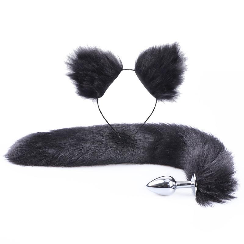 Hot Selling Party Club Bar Wearing Decorate Headband Cat Fox Fur Ear Pattern Hair Clip Bell Cat Ear Hair Clips For Women