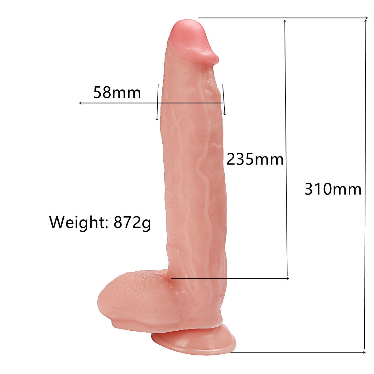 12.2 inches Realistic huge Dildo