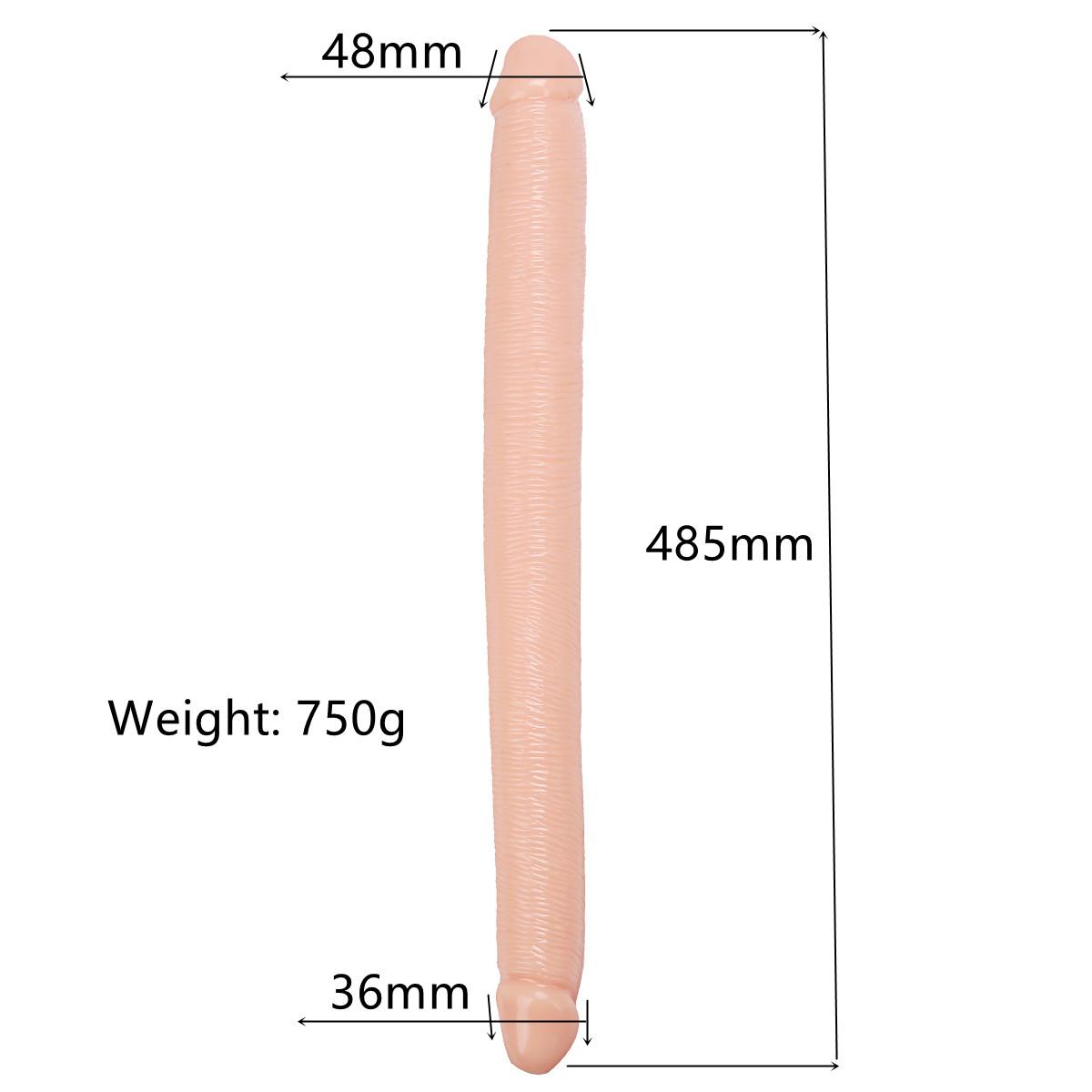 19.1 inches Double headed Realistic Big Dildos