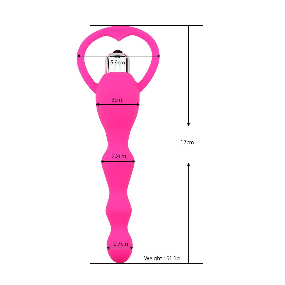 10 frequency silicone bead anal vibrator