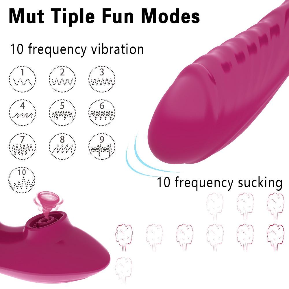 10 frequency sucking wireless remote control dual butterfly strap on vibration