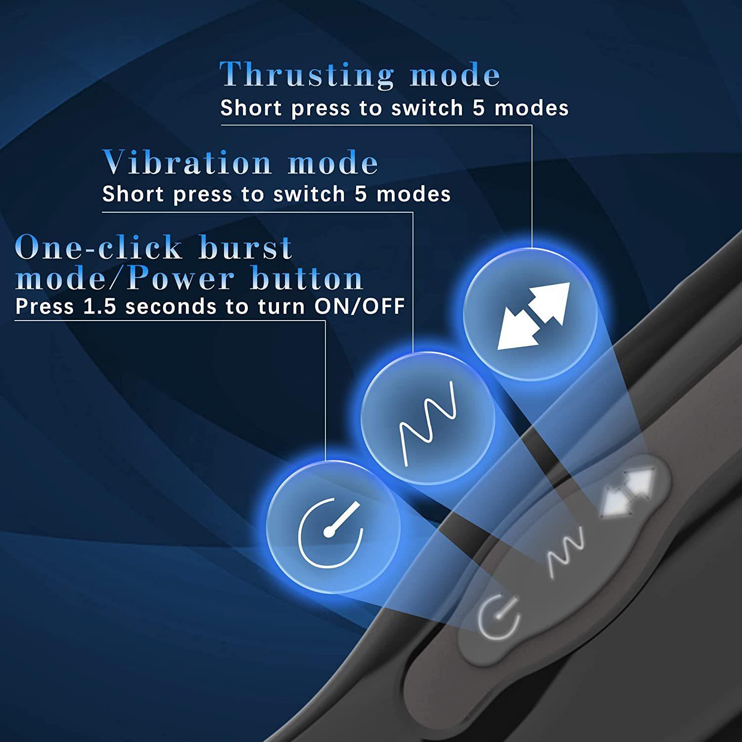 5-frequency telescopic vibration one click pulse aircraft cup