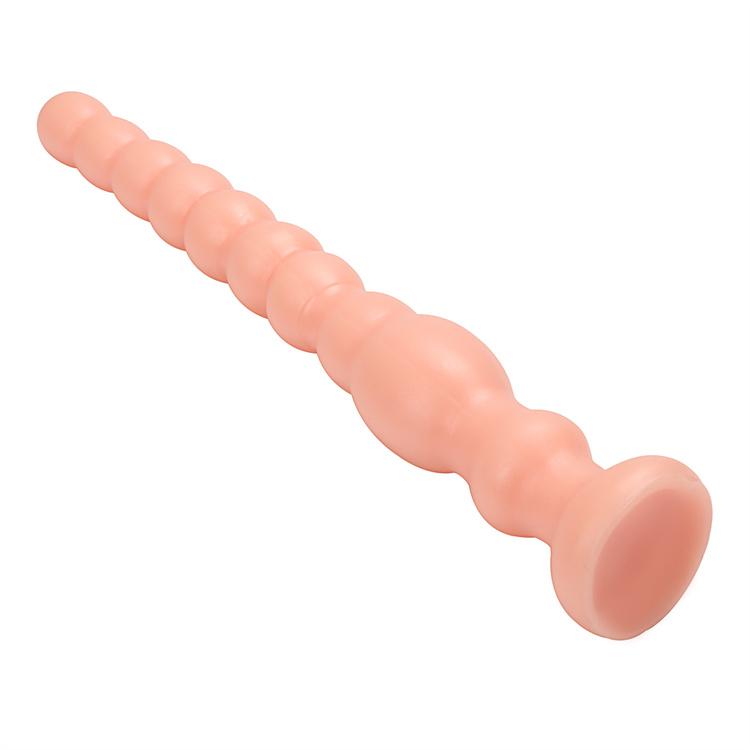 Extra long pull bead gay anal plug