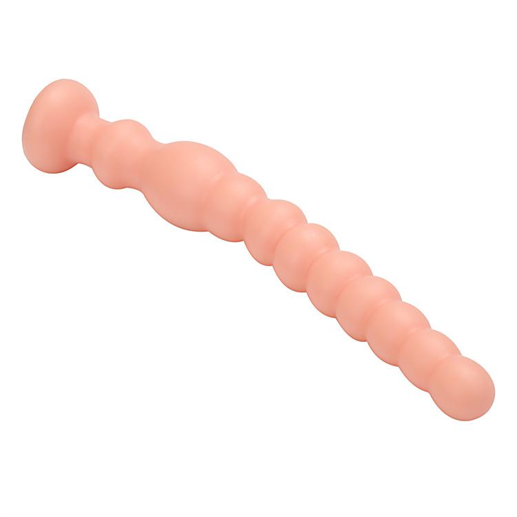 Extra long pull bead gay anal plug