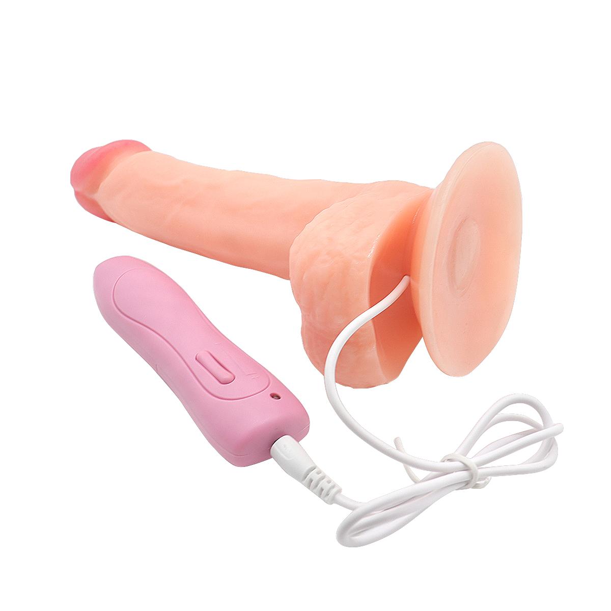 Electric swinging 8 inches realistic dildo With suction cups hl091