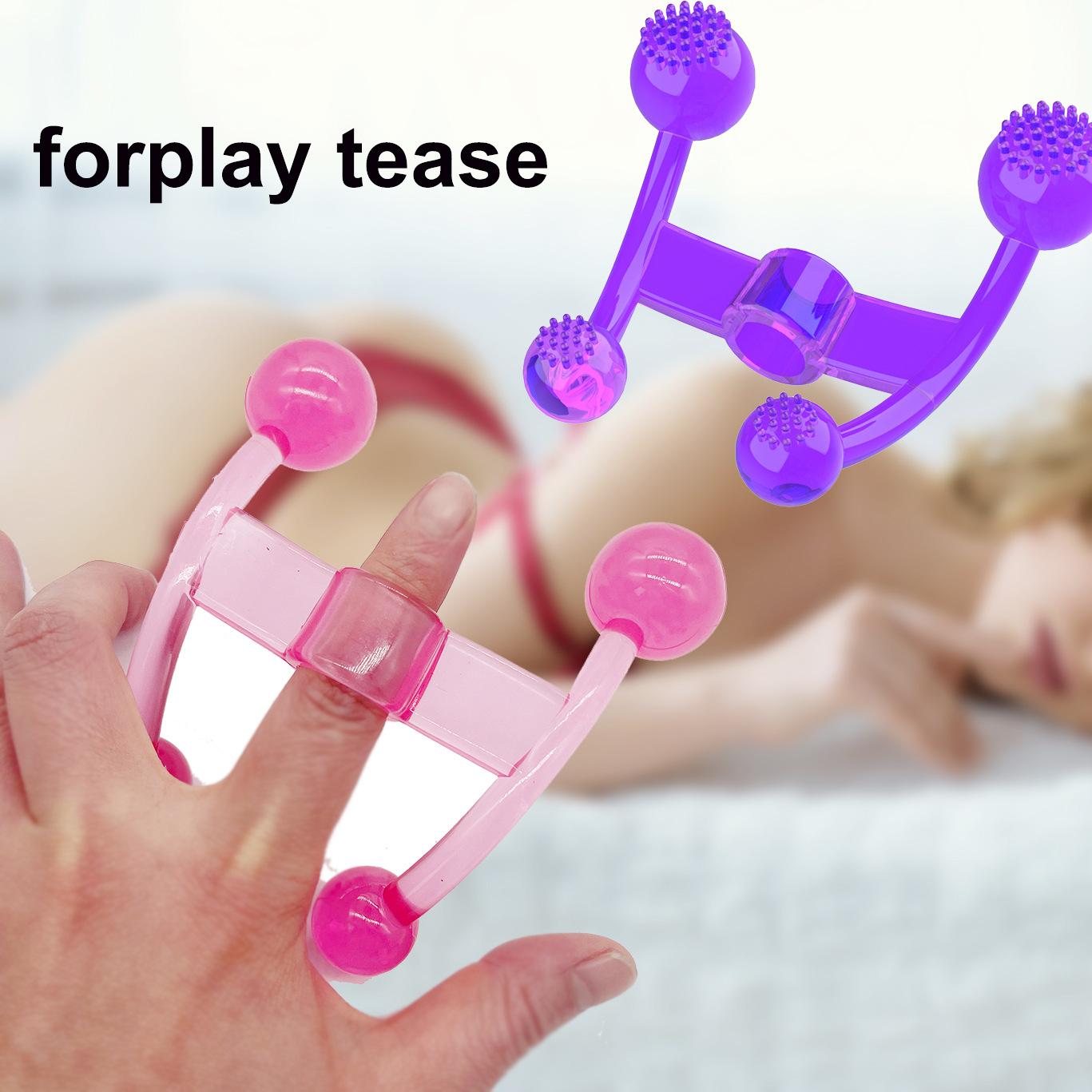 Four head floating nipple vibration massager