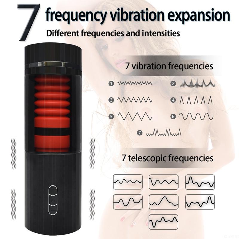 Fully automatic intelligent 7-frequency spiral telescopic vibration aircraft cup