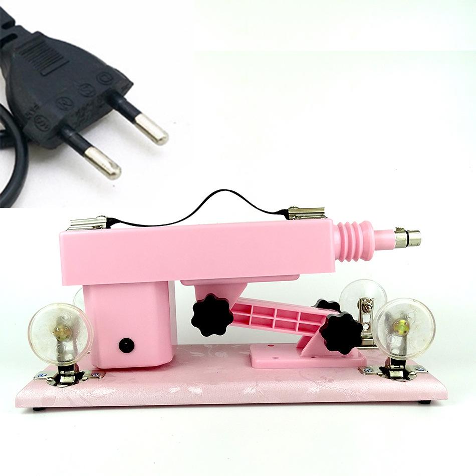 Fully automatic telescopic and plug-in female sex Fucking machine - pink