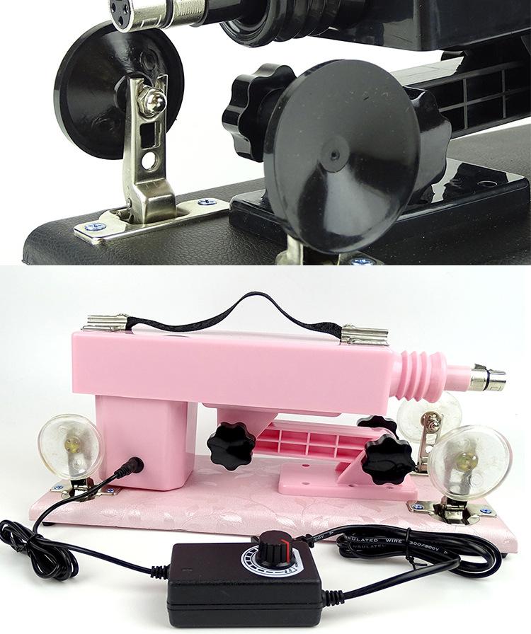 Fully automatic telescopic and plug-in female sex Fucking machine - pink