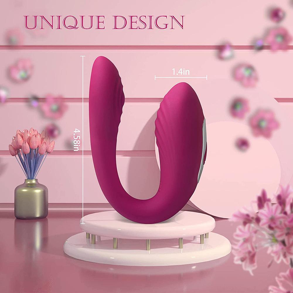 Male and female shared 10 frequency dual vibrator clitoral massage masturbator