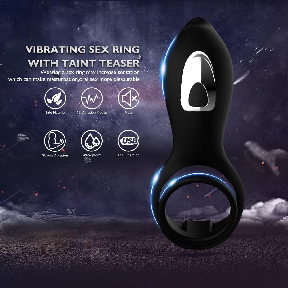 Male and Female Shared Remote Control Penile Ring